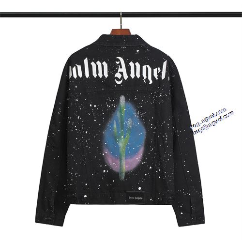 海外セレブ愛用 2021秋冬 パーム・エンジェルス Palm Angels ジャケット ブルゾン 立体的な衿元 パーム エンジェルス スーパーコピー スナップ止め仕様 高級感漂わせる